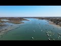 DRONING BRITISH COAST: BOSHAM; a little coastal village in West Sussex