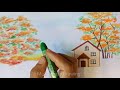 How To Draw Autumn Season Scenery.Step by step(easy draw)