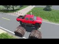 Transporting a MONSTER TRUCK on my TRAILER in Roblox American Plains Mudding!