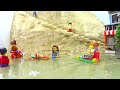 Lego Tsunami Dam Breach Experiment - Wave Machine - Lego City vs Flood Disaster