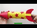 How To Make A Paper Rocket At Home | Zoom Zoom Rocket DIY Kids Craft