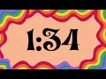 7 Minute Fun Groovy Rainbow Timer (Piano Alarm at End)