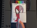 Drawing Spider-Man in 4 styles