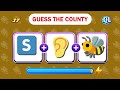 Can You  Guess The Country By Emoji || Country Quiz 🌐