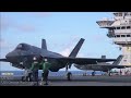 US Navy. Powerful F-35C Lightning II fighters on the aircraft carrier USS George Washington CVN-73.