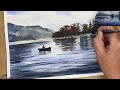 How To Create Stunning Reflections In Watercolor With Just Two Colors!