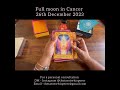 Full moon in Cancer reading 26th December 2023