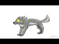 Wolf Animation Test (Made in Ibis Paint)