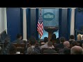 LIVE: White House press briefing