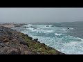 SEA WAVES CRASHING on ROCKS