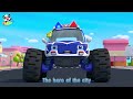 Shark and Monster Police Truck | Monster Cars | Nursery Rhymes & Kids Song | BabyBus - Cars World