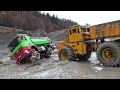 Mega Mud Construction Site / Ford Aeromax 6x6 / Crash On The RC Mine