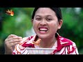 Cooking Hot Spicy Pork Belly with Fried Chili Paste Recipe - Natural Meal in Village - Kitchen Foods