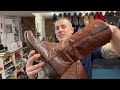 Repairing Lucchese Snake Skin Cow Boy Boots!