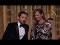 Sebastian Stan and Allison Janney presenting at the Golden Globes