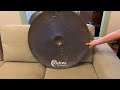 The biggest cymbals I could find.