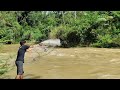 JALA IKAN DI SUNGAI, SAAT BANJIR LIHAT HASILNYA