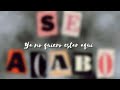 Se Acabó - LuterJ|Prod by 4lex4u (Lyrics video)