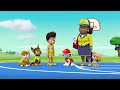 Rubble & PAW Patrol Pups Play in Sports Day! w/ Skye & Rocky | 1 Hour Compilation | Rubble & Crew