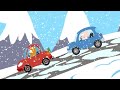 Snow mountain | Kitty and magic garage | Meow Meow Kitty cartoons with cars for kids