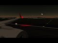 Rejected take-off sunset B737 Qantas in project flight