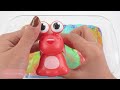 ASMR Slime Video l How To Make Rainbow Socks Bathtub With Glitter Slime | Best Of Yo Yo Idea