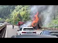 Autotreno in fiamme su A1, incendio autostrada tra Fabro e Orvieto