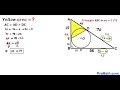Can you find area of the Yellow shaded triangle? | (Inscribed Circle) | #math #maths | #geometry
