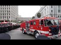 LAFD firefighter Glenn Allen funeral march from LA City Hall