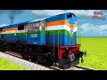 5 HIGH SPEED TRAINS 🚇 RUNNING ON THE RISKY CRISS-CROSS RAILWAY - Indian Train Simulator