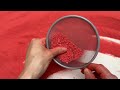 ASMR baking soda only red crush