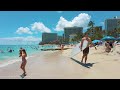 [4K] Waikiki Beach in Honolulu Hawaii - Walking Tour