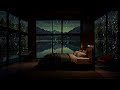 Let relaxation wash over you I Relaxing Sound of Rain in Dark Bedroom ( No Ads) 🌧️