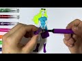 Dress Up Barbie and Barbie Characters Coloring with Sticker Book | painting and drawing for kids |