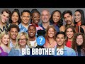 Big Brother 26 Cast Assessment & First Impression Rankings - BB26