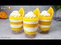 Orange Dessert Cups. No gelatine, no eggs, gluten free! Easy no bake dessert in 10 minutes!