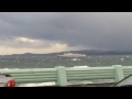 Coho Ferry Port Angeles Victoria Passing Breakwater Stormy Day