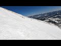 Isa, Nathan and I skiing down from the top, (11,000 feet) of Lone Peak, Big Sky!