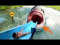 SLIDE WATER SHARK PRANK 2 I Broma Omegle : Tiburón en Tobogán de Parque Acuático Part.2