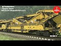 AMAZING RAILWAY TRACK LAYING MACHINE, TRACK RENEWAL TRAIN TECHNOLOGY, MODERN RAILWAY CONSTRUCTION