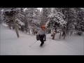 Powder Skiing at Brighton Utah Ski Resort Feb 21 2015