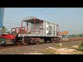 Malgari Goods Train Honking Moving Out Railway Station