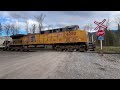 Triple UP | UP 8190 leads 318 near Fernie, BC