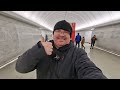 The Longest ESCALATOR in Moscow: Maryina Roshcha Metro Station