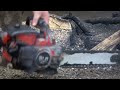 65cc Vintage Remington Chainsaw Ripping through Through A Stump!