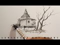 Simple pencil drawing ideas|| easy landscape drawing ideas||pencil drawing for beginners