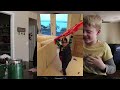 Robot Santa Claus Nerf Battle! Holiday Cyborg Attacks Ethan and Cole!