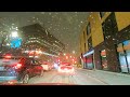 WINTER IN CANADA | NIGHT DRIVING ASMR VIDEO