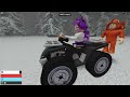 I Pretended To Be a NOOB, Then Used an ATV in Roblox A Snowy Trip!