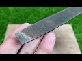 How To Sharpen a Rusted Dull Metal File !! Amazing Method !! Razor Sharp